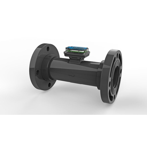 [TM40FQ9GME] Flomec TM Series Turbine Flow Meter, 4" #150 ANSI Flange, Battery Powered Display, Schedule 80 PVC for Water
