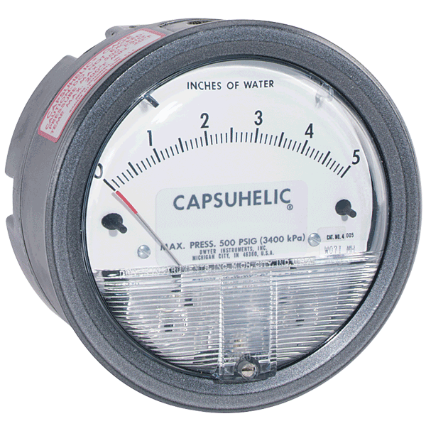 [4220] Dwyer Differential pressure gage, range 0-20 psi.