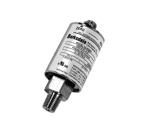 [445T4-15] Barksdale 445 Intrinsically Safe Transducer, 4 to 20 mA Analog Output, M12 Hirschman Conn., 0 to 5000 psig (0 to 345 barg), 1/4-8 NPT