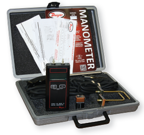 [475-000-FM-AV-NIST] Dwyer Air Velocity Kit Containing Handheld Digital Manometer, 0-1.000"WC Range, w/ Accessories and Carrying Case