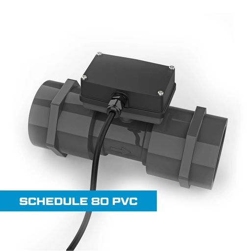 [TM20NPOXXC] Flomec TM Series Turbine Flow Meter, Schedule 80 PVC for Water