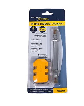 [2326054] Fluke 10230101 Fluke Networks 8-Wire In-Line Modular Adapter with K-Plug