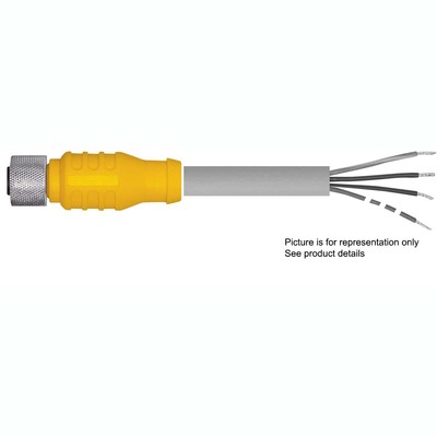 [U2515-43] Turck Actuator and Sensor Cordset, Connection Cordset (KB 4T-8)