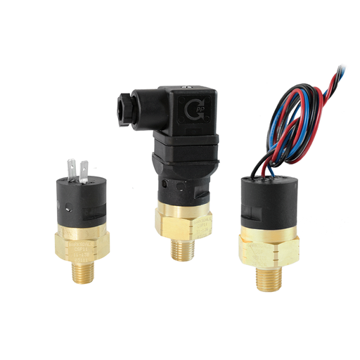 [CSP2-33-22B-50R] Barksdale CSM Compact Pressure Switch, Factory Preset, SPDT, 5A/ 3A @ 125 VAC/ 250 VAC, 1/4" NPT, 2, Buna-M Wetted Parts, 40PSIR Setpoint