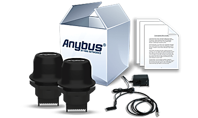 [AWB2300-B] Anybus Wireless Bolt Starter Kit-Two (2) AWB2000-B plus Power Supplies and Cabling (Restricted to HMS Approval)