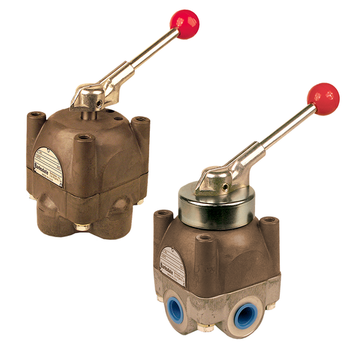 [6181S3HC3-Z15] Barksdale 6180 High Pressure OEM Valve for Hydraulic Oil, 1/4" NPT Ports, Straight Porting, 3000 psi, Closed Center, EPR Seal