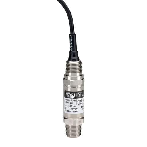 [621-100-1-1-2-6-ST8] 621 Series Explosion-Proof Pressure Transmitter, 100 PSI Range, SS Threaded Connection, Threaded Orifice