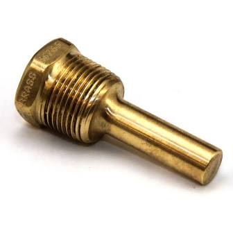 [75TH2R015BR] Wika THERMOWELL, BRASS, 1/2"NPT INST, 3/4"NPT PROC, 2.5" STEM